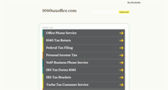 Desktop Screenshot of 1040taxoffice.com