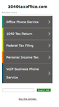 Mobile Screenshot of 1040taxoffice.com